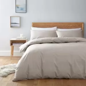 Image of Linea Egyptian 200 Thread Count Fitted Sheet - Beige