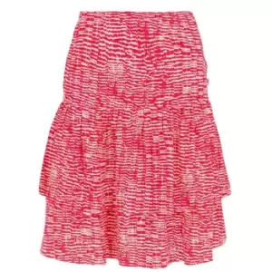 Image of Boss Patterned Skater Skirt - Multi