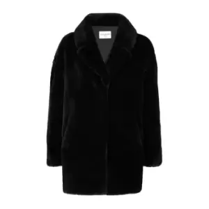 Image of James Lakeland Faux Fur Coat - Black