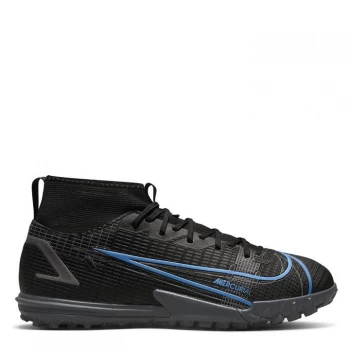 Image of Nike Mercurial Superfly Academy DF Junior Astro Turf Trainers - Black/UnivBlue