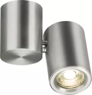 Image of KnightsBridge Dee Single Surface Adjustable Round Spotlight Brushed Chrome