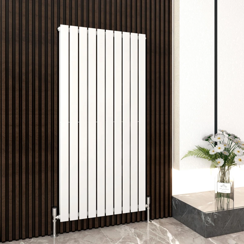Image of MCC DIRECT 1600 x 680mm Double Designer Flat Panel Central Heating Radiator white HD2401