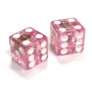 Image of ETC Dice Valve Caps - Translucent Red - Schrader