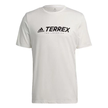 Image of adidas Terrex Primeblue Trail Functional Logo T-Shirt Men - Non Dyed / Black