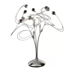 Image of Messe Table Lamp 3 Light G4 Polished Chrome/Crystal, NOT LED/CFL Compatible