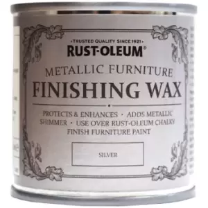 Image of Rustoleum - Rust-Oleum Chalk Chalky Furniture Paint - Finishing Wax - Silver 125ml - Silver