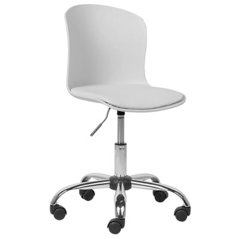 Image of Beliani Desk Chair Vamo Faux Leather White