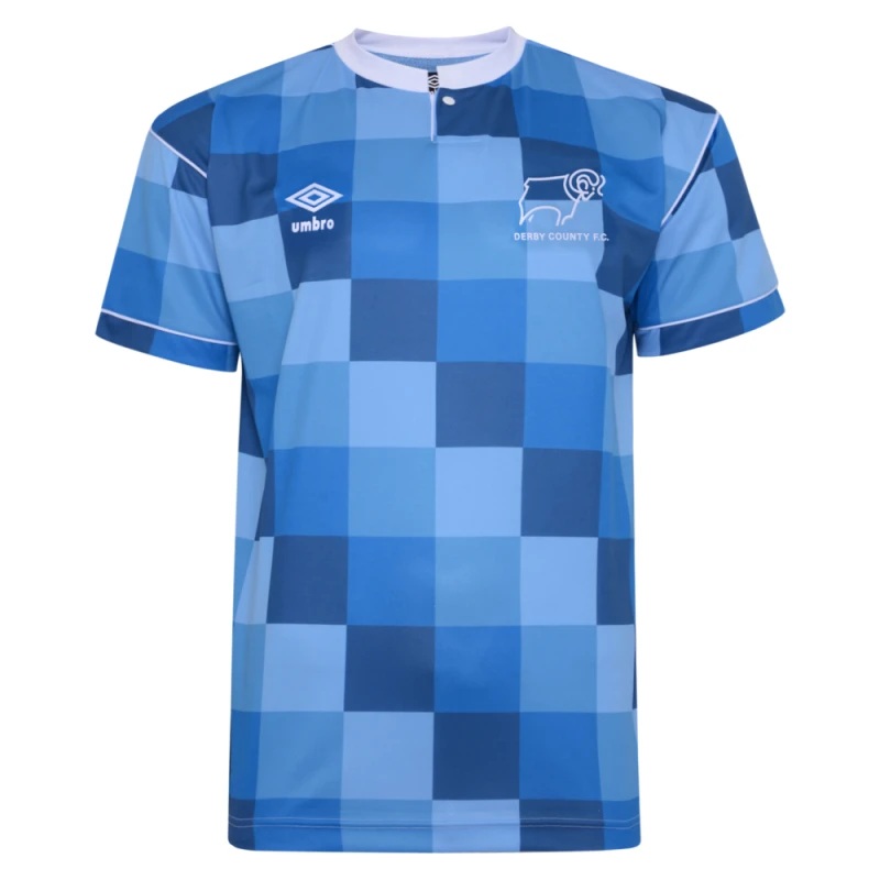 Image of Score Draw Derby County 1988 Away Umbro shirt DERBY88AUMBPYSS-M M Mens Sportswear