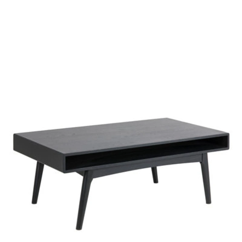 Image of Furniture To Go Marte Coffee Table With Open Shelf In Black