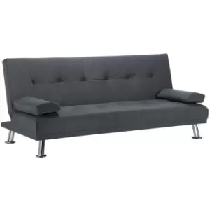 Image of Birlea - Logan Fabric Upholstered Sofa Bed Grey