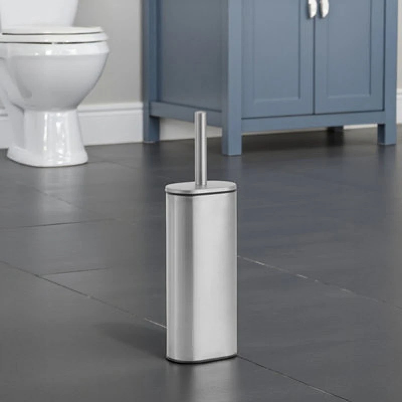 Image of Showerdrape Fortuna Satin Steel Toilet Brush And Holder