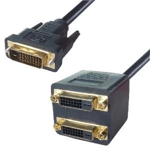 Image of Connekt Gear 20cm DVI-D Monitor Splitter Cable 26-1529