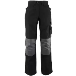 Image of Alexandra Womens/Ladies Tungsten Holster Work Trousers (8R) (Black/Grey)