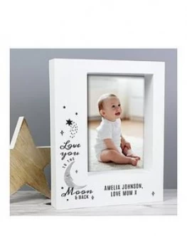 Image of Personalised Love You To The Moon & Back Photo Frame