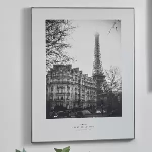 Image of Mono Paris Canvas Print White/Black