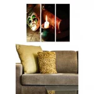 Image of MDF332342987 Multicolor Decorative MDF Painting (3 Pieces)