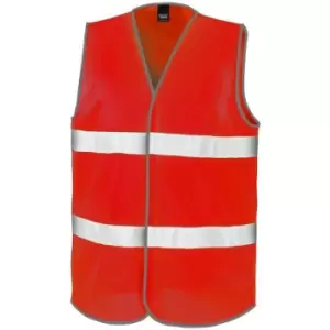 Image of Result Adults Unisex Safeguard Enhance Visibility Vest (L/XL) (Red) - Red