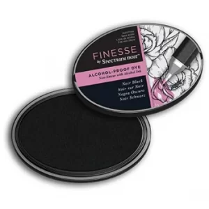 Image of Spectrum Noir Ink Pad Finesse Alcohol Proof Noir Black