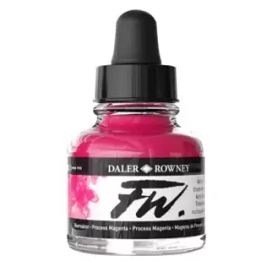 Image of Daler-Rowney FW Artists Acrylic Ink 29.5ml Process Magenta