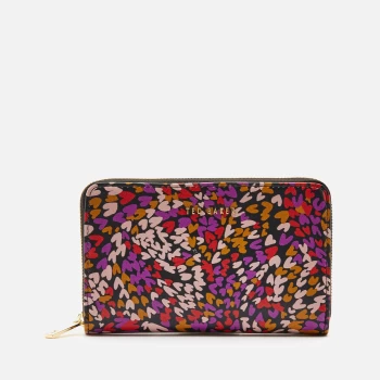 Image of Ted Baker Womens Delaara Love Heart Midi Purse - Black