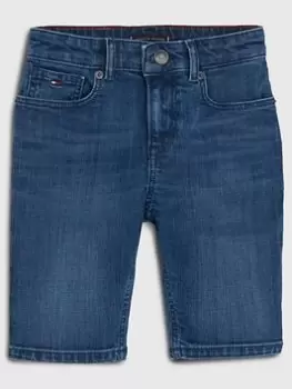 Image of Tommy Hilfiger Boys Scanton Denim Short - Blue Size 10 Years