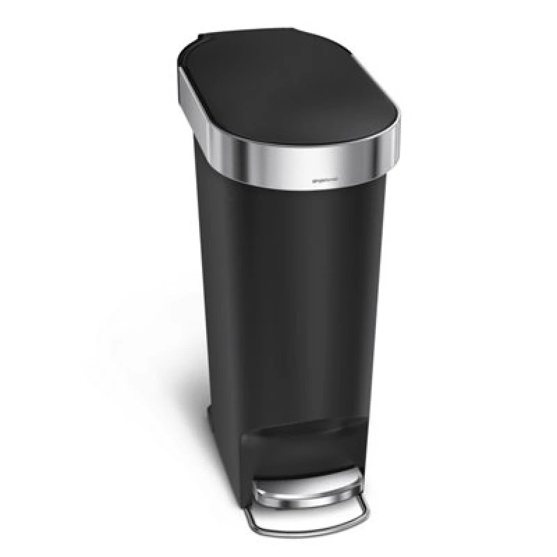 Image of Simple Human 40 Litre Slim Black Bin with Liner