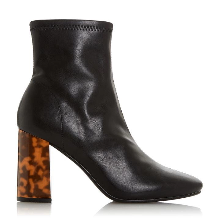 Image of Head Over Heels by Dune Black 'Omer' Block Heel Ankle Boots - 3