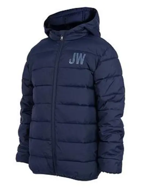 Image of Jack Wills Boys JW Padded Jacket - Navy, Size Age: 10-11 Years