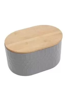 Image of Premier Housewares Geome Grey Bread Bin