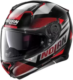 Image of Nolan N87 Jolt N-Com 101 Black Red 2XL