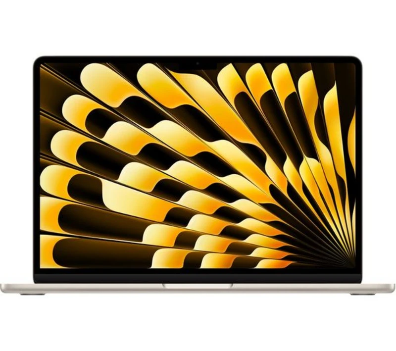 Image of Apple 13" MacBook Air, M3, 16GB RAM, 16-Core GPU, 256GB, 2024 - Starlight