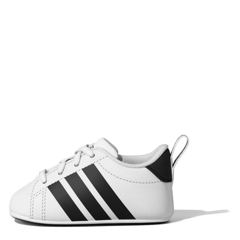 Image of Adidas Crib Shoe White/Black male C1 (17)
