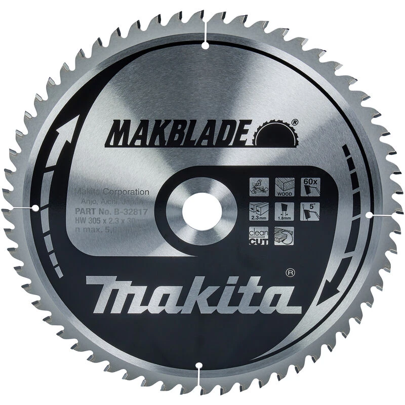 Image of Makita Makita - B-32817 Mitre saw blade 305mm x 30mm x 60T B-32817