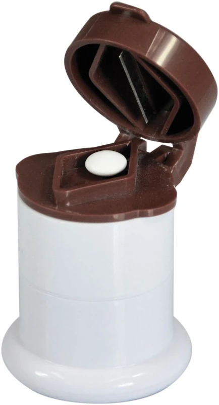 Image of AIDAPT 3-in-1 Pill Tablet Crusher Grinder Splitter Easy Use Medicine Storage Container Box ELV-138474