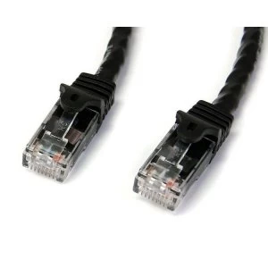 Image of StarTech 5m Black Gigabit Snagless RJ45 UTP Cat6 Patch Cable 5m Patch Cord