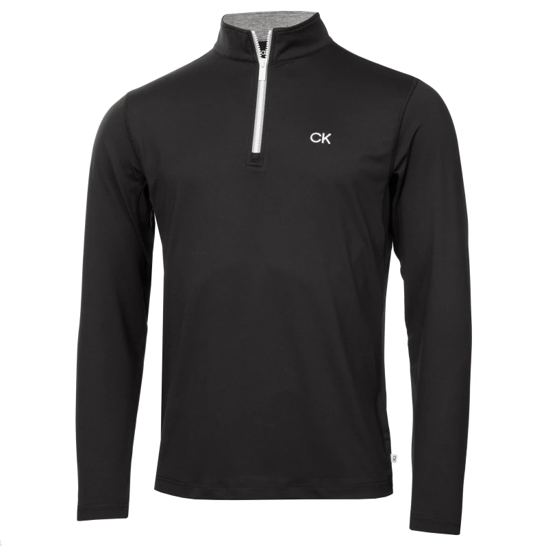 Image of Calvin Klein Golf Golf Albany Half Zip Pullover Mens - Black M