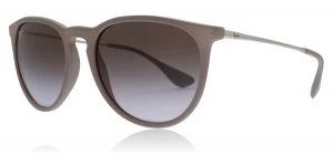 Image of Ray-Ban Erika Sunglasses Dark Rubber 600068 54mm