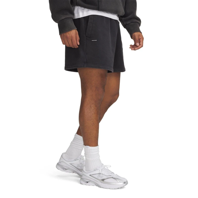 Image of Under Armour Mens Icon Fleece Jogger Shorts Black male M