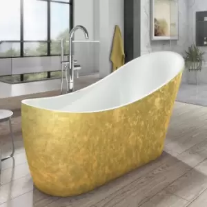Image of Luxury Elementa Freestanding Slipper Bath 1720x712 - Gold