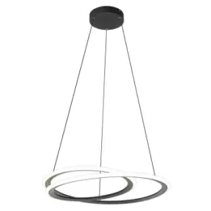 Image of Luminosa Pendant, 1 x 40W LED, 4000K, 2996lm, 3 Step Dimming, Black, 3yrs Warranty