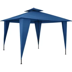 Image of Pavilion 3.5x3.5m Garden Tent Waterproof Party Tent With Roof Hood UV Protection 50+ Garden Terrace Different Colours Blue