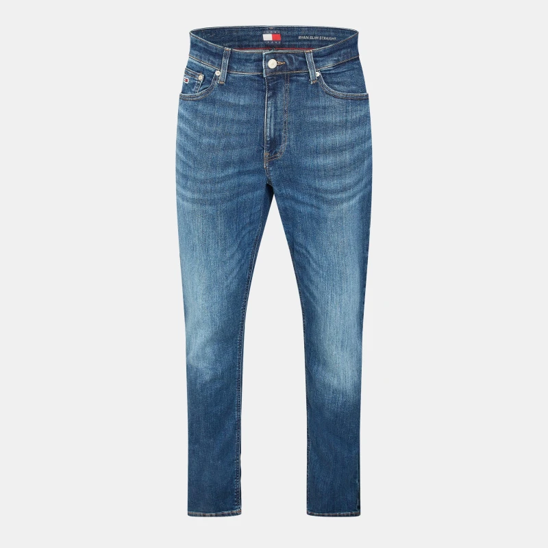 Image of Tommy Jeans Mens Ryan Straight Leg Jeans Denim Dark male 34W R