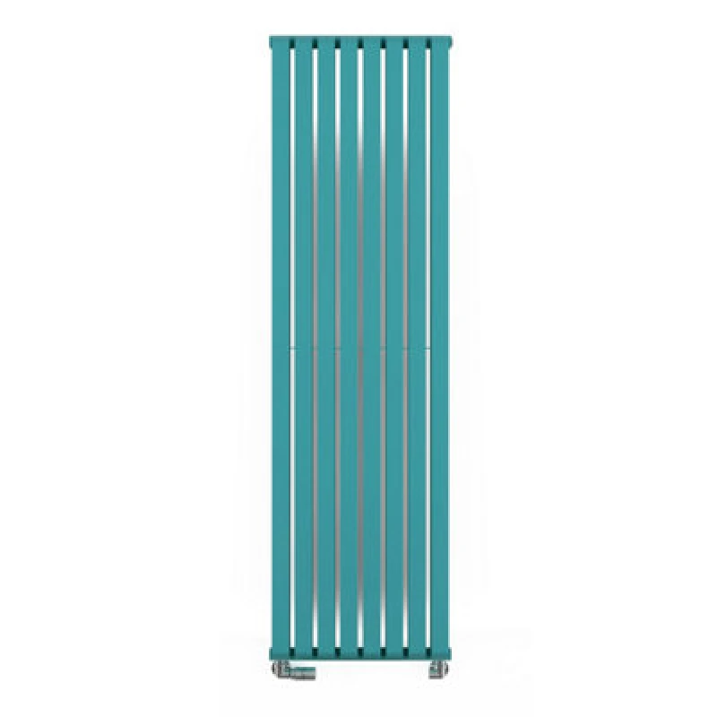 Image of Terma Warp Room Teal Hydronic Vertical Designer 5163Btu Radiator, (W)525mm X (H)1800mm