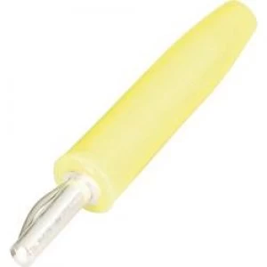 Image of Straight blade plug Plug straight Pin diameter 2mm Yellow Sch