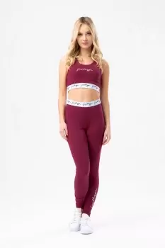 Image of HYPE BURGUNDY WOmens BRALET SET