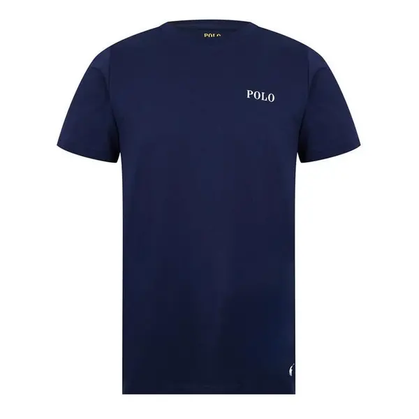 Image of Polo Ralph Lauren Shortsleeve Loungewear Top, Navy Size M Men Navy VU72W Male M