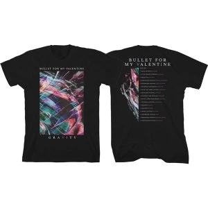 Image of Bullet For My Valentine - Gravity Euro Tour 2018 Mens X-Large T-Shirt - Black