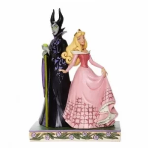 Image of Sorcery and Serenity Aurora and Maleficent Figurine