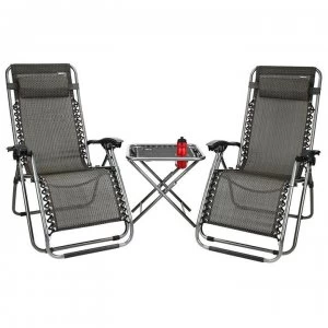 Image of Culcita Abbey Camping 2 Gravity Chairs and Table Set