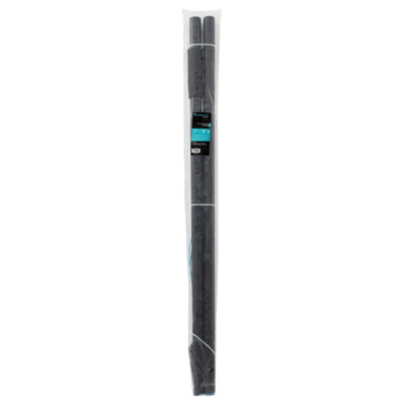 Image of Jvl Clothes Pole Post With Washing Line And Ground Socket, Dark Grey/Teal, 2.4M, Pack Of 2, Grey 11-034-2